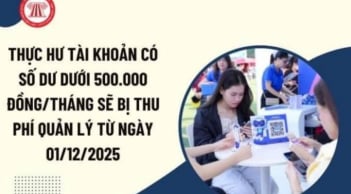 Tài khoản dư dưới 500.000 đồng/tháng bị thu phí quản lý từ 1/12/2025: thực hư thế nào?