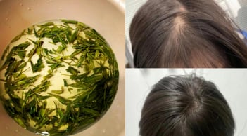 Cách gội đầu bằng nước trà xanh giúp tóc đen bóng, đua nhau mọc