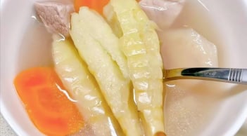 Cách làm canh dong trắng, củ mài và thịt nạc lạ miệng, ngon ngọt khó cưỡng