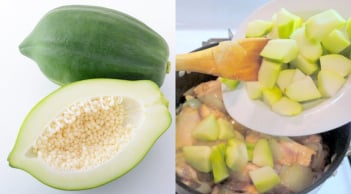 Cách ăn đu đủ xanh giúp vòng 1 căng tròn