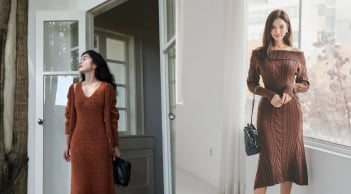 Gợi ý những kiểu mặc váy len trông cuốn hút