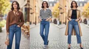Phụ nữ trên 40 tuổi mặc quần jeans thế nào để đẹp và sang? 5 cách phối tôn dáng, dễ ứng dụng