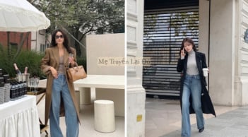 5 công thức phối quần jeans ống đứng không lo lỗi mốt