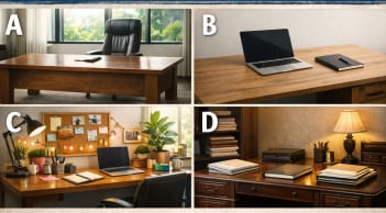 Chọn 1 chiếc bàn làm việc bạn yêu thích để biết năm 2026 cơ hội thăng tiến của bạn ra sao