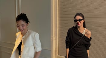 Salim chăm diện trang phục màu trung tính, nàng nào cũng có thể tham khảo