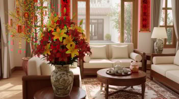 Hoa Ly ngày Tết có thật sự “ly tán”? Hiểu đúng phong thủy để chưng hoa vừa sang vừa hút lộc