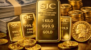 Bảng giá vàng 9999 24K 18K SJC DOJI PNJ hôm nay 12/1/2026