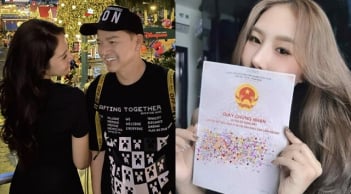 Quang Minh hào phóng tặng vợ trẻ kém 37 tuổi cuốn sổ đỏ