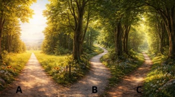 Quiz: Chọn 1 con đường để biết bạn đang đi tới giàu sang hay sắp đối diện khó khăn