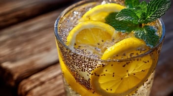 Cách uống nước chanh ấm hạt chia thải độc ruột, đốt mỡ bụng, giảm cân cấp tốc