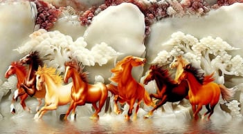 Tại sao bức tranh Mã Đáo Thành Công lại có một con ngựa quay đầu lại?