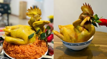 Cách luộc gà cúng da vàng óng, không bị nứt da, đỏ xương