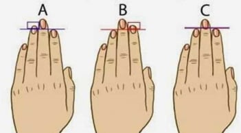 Quiz: Khoảng cách chiều dài các ngón tay nói gì về cuộc đời vận mệnh?