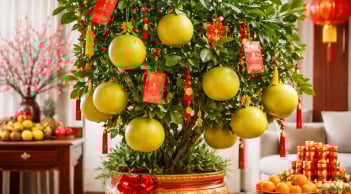 Ý nghĩa phong thuỷ của cây bưởi ngày Tết: Vì sao nhiều nhà giàu thích chưng cây bưởi?