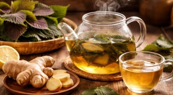 Ngày Tết uống nước lá tía tô thêm gừng: Công dụng bất ngờ