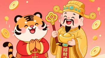 Đúng mùng 10 âm, 3 tuổi nhận vía Thần Tài, tắm trong biển tiền