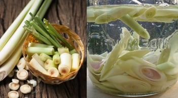 Ngâm sả với giấm, thu được loại nước đặc biệt, nhà nào cũng cần