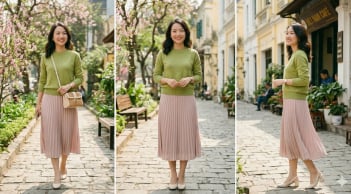 Cặp màu hồng – xanh “gây sốt” đầu xuân 2026: Công thức phối đồ tôn da trắng sáng, nâng tầm khí chất thanh lịch