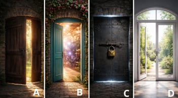 Nhìn 4 cánh cửa, bạn muốn mở cửa nào nhất? Câu trả lời tiết lộ cơ hội sắp tới
