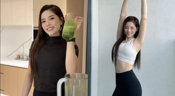 Kỳ Duyên bật mí 2 công thức sinh tố xanh giúp giữ dáng và làm nhẹ bụng