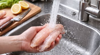 Vì sao không nên rửa thịt dưới vòi nước mạnh? Sai lầm này nhiều người mắc mỗi ngày mà không biết tác hại