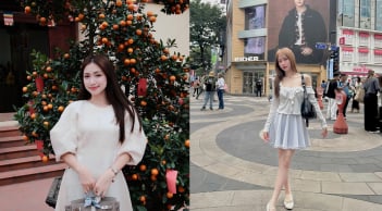 Phong cách ngọt ngào của Hòa Minzy qua loạt trang phục tông sáng