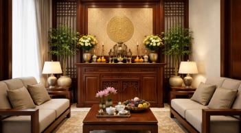 Ban thờ đặt ở phòng khách: 7 điều cần đặc biệt chú ý để tránh phạm kỵ phong thủy