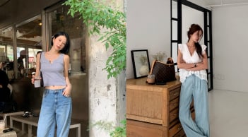 Công thức mix quần jeans ống rộng cho mùa hè: Mặc mát mà vẫn thời thượng