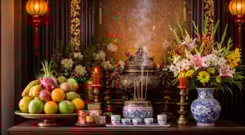 Vì sao bình hoa thắp hương thường đặt bên trái ban thờ? Lý do ít người hiểu đúng
