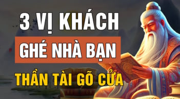 3 người bạn ghé thăm Thần Tài gõ cửa