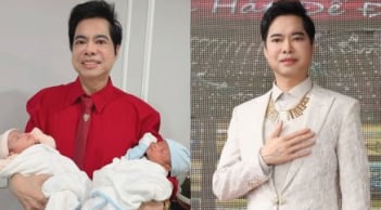 Ngọc Sơn lên chức bố ở tuổi U60, là một cặp song sinh?