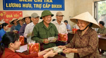 Lương hưu, trợ cấp tháng 4/2026 được chi trả từ ngày nào?