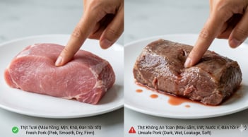Cách nhận biết thịt lợn bẩn trong 1 phút: Đi chợ không lo “rước bệnh” về nhà