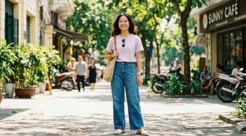 Không cần mix cầu kỳ: Áo thun và jeans vẫn giúp bạn trẻ trung, nổi bật