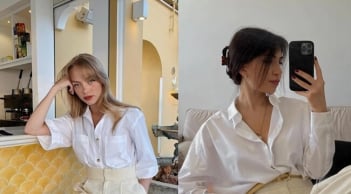 Combo áo trắng – jeans xanh: Công thức mặc đẹp chuẩn Pháp không bao giờ lỗi mốt