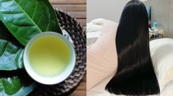 Cách gội đầu bằng nước chè xanh (trà xanh) giúp giảm gãy rụng, tóc con mọc tua tủa