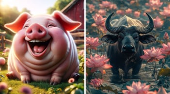 Người xưa có câu: “Lợn sinh tháng Giêng, trâu sinh tháng Năm là đại lộc', là như thế nào?