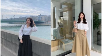 Áo sơ mi và chân váy: Công thức quen thuộc nhưng đủ sức nâng tầm phong cách công sở