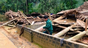 Sập nhà trong mưa dông, bé trai 13 tuổi tử vong thương tâm