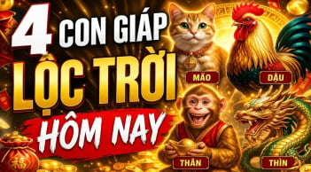 4 con giáp Lộc Trời rơi ngay trước cửa, từ hôm nay Tiền về không ngừng