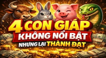 4 con giáp sống khiêm nhường 'lúa chín cúi đầu', âm thầm giàu sụ