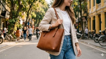Túi tay cầm dài quay trở lại: Món phụ kiện nhỏ nâng tầm cả outfit