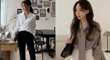 Học hỏi công thức này chị em mặc áo blouse đi làm lúc nào cũng thanh lịch và sang hơn
