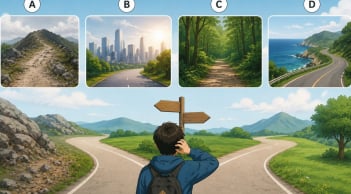 Quiz: Bạn có đang đi đúng đường? Hãy chọn một con đường khiến bạn muốn bước tiếp nhất