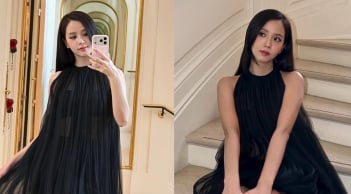 Chỉ đổi cách rẽ ngôi, mái tóc đã trông sang và cuốn hút hơn hẳn