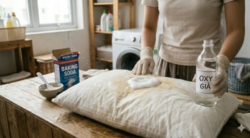 Cách làm sạch ruột gối ố vàng chỉ sau một lần giặt, phòng ngủ thơm mát hơn hẳn