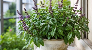 Vì sao nên trồng một chậu húng quế? Loạt lợi ích bất ngờ từ sức khỏe đến tài lộc