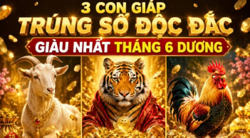 3 con giáp Trúng Số Độc Đắc, giàu nhất tháng 6 dương
