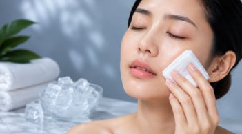 Học người nổi tiếng cách dùng đá lạnh giúp da săn chắc đàn hồi, thu nhỏ lỗ chân lông, da tươi sáng hơn