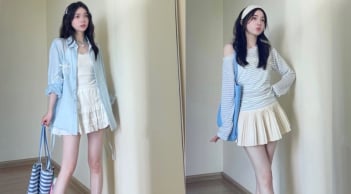 Mặc màu xanh dương mùa hè thế nào để vừa tươi tắn vừa thanh lịch?